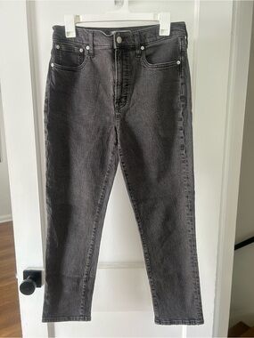 Madewell Washed Black Vintage Straight Jeans Size 28